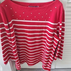 Karen Scott top with 3/4 sleeve,